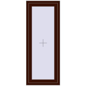 Buy Tilt-and-Turn 600x1500 mm REHAU BRILLANT DESIGN BLACK_CHERRY two-sided
