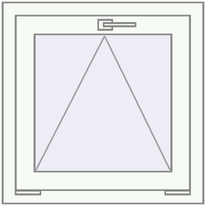 Buy Tilt-and-Turn 570x550 mm REHAU OPTIMUM EURO-DESIGN 70 RAL 9016 Traffic white two-sided