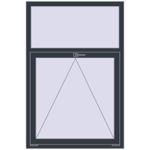 Buy Tilt-and-Turn 1000x1500 mm REHAU OPTIMUM EURO-DESIGN 70 ANTHRACITE_GREY_STRUKTURAL two-sided