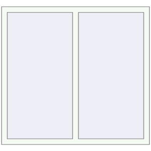 Buy Tilt-and-Turn 1300x1200 mm REHAU OPTIMUM EURO-DESIGN 70 RAL 9016 Traffic white two-sided
