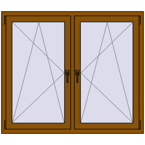 Zamów teraz Okna skrzydłowe 1365x1160 mm REHAU ENERGY-SAVING SYNEGO MD GOLDEN OAK dwustronny