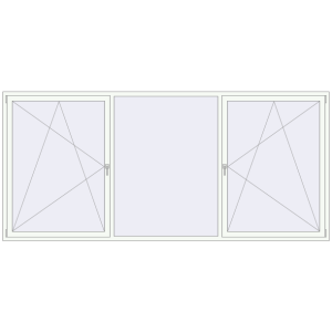 Zamów teraz Okna skrzydłowe 3500x1600 mm KORSA BRILLANT DESIGN ANTHRACITE_GREY_STRUKTURAL zewnętrzny