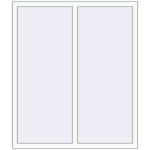 Buy Tilt-and-Turn 1160x1440 mm REHAU OPTIMUM EURO-DESIGN 70 RAL 9016 Traffic white two-sided