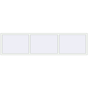 Buy Tilt-and-Turn 3000x750 mm REHAU OPTIMUM EURO-DESIGN 70 RAL 9016 Traffic white two-sided