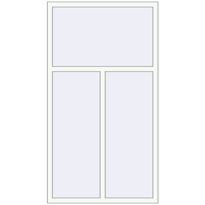 Buy Tilt-and-Turn 1100x2000 mm REHAU OPTIMUM EURO-DESIGN 70 RAL 9016 Traffic white two-sided