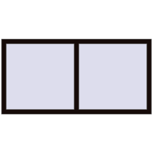 Buy Tilt-and-Turn 1600x800 mm REHAU OPTIMUM EURO-DESIGN 70 BLACK_BROWN two-sided