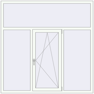 Buy Tilt-and-Turn 1800x1800 mm REHAU OPTIMUM EURO-DESIGN 70 RAL 9016 Traffic white two-sided