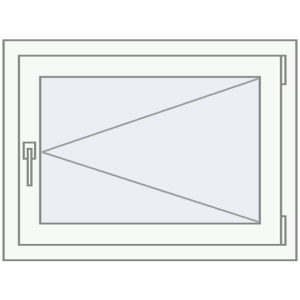 Buy Tilt-and-Turn 750x580 mm REHAU OPTIMUM EURO-DESIGN 70 BLACK_BROWN external