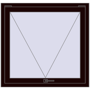 Buy Tilt-and-Turn 1000x950 mm REHAU OPTIMUM EURO-DESIGN 70 CHOCOLATE_BROWN two-sided