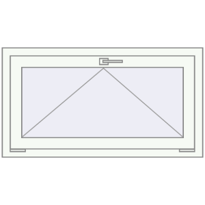 Buy Tilt-and-Turn 960x580 mm REHAU OPTIMUM EURO-DESIGN 70 RAL 9016 Traffic white two-sided