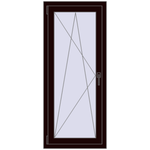 Buy Tilt-and-Turn 600x1400 mm REHAU ENERGY-SAVING SYNEGO MD CHOCOLATE_BROWN two-sided