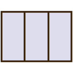 Buy Tilt-and-Turn 2100x1500 mm REHAU OPTIMUM EURO-DESIGN 70 DARK_OAK two-sided
