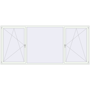 Zamów teraz Okna skrzydłowe 3480x1520 mm KORSA OPTIMUM REHAU EURO 70