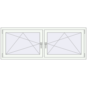 Zamów teraz Okna skrzydłowe 1830x665 mm REHAU ENERGY-SAVING SYNEGO MD BLACK_BROWN zewnętrzny