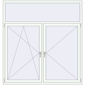 Zamów teraz Okna skrzydłowe 1800x1900 mm REHAU OPTIMUM EURO-DESIGN 70 RAL 9016 Traffic white dwustronny