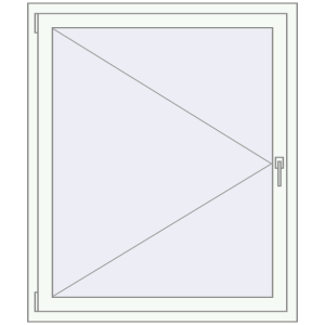 Buy Tilt-and-Turn 1100x1300 mm REHAU ENERGY-SAVING SYNEGO MD RAL 9016 Traffic white two-sided