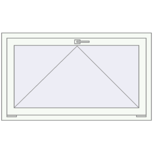 Buy Tilt-and-Turn 1200x650 mm REHAU BRILLANT DESIGN RAL 9016 Traffic white two-sided