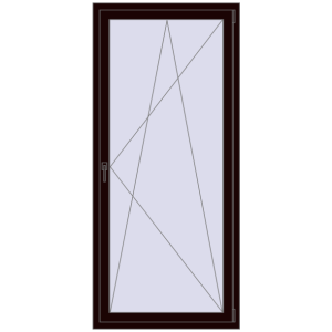 Buy Tilt-and-Turn 900x2000 mm REHAU ENERGY-SAVING SYNEGO MD CHOCOLATE_BROWN two-sided