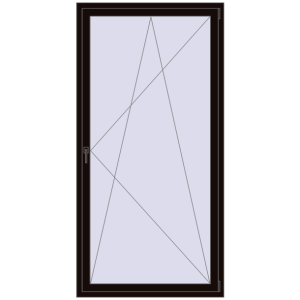 Buy Tilt-and-Turn 1100x2200 mm REHAU ENERGY-SAVING SYNEGO MD BLACK_BROWN two-sided