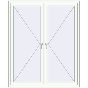 Buy Tilt-and-Turn 1400x1700 mm REHAU OPTIMUM EURO-DESIGN 70 ANTHRACITE_GREY_STRUKTURAL external