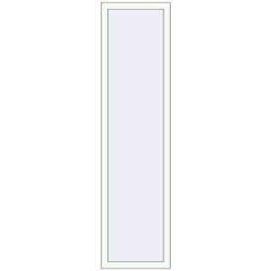 Buy Tilt-and-Turn 500x2000 mm REHAU OPTIMUM EURO-DESIGN 70 RAL 9016 Traffic white two-sided