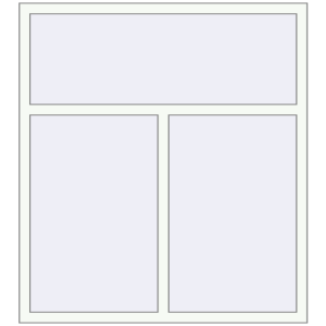 Buy Tilt-and-Turn 1350x1500 mm REHAU OPTIMUM EURO-DESIGN 70 RAL 9016 Traffic white two-sided