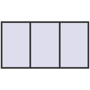 Buy Tilt-and-Turn 2800x1500 mm REHAU OPTIMUM EURO-DESIGN 70 ANTHRACITE_GREY_GLATT two-sided