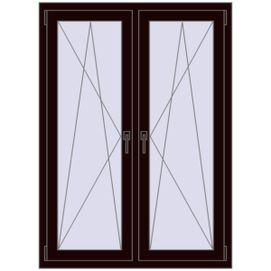 Zamów teraz Okna skrzydłowe 1050x1430 mm REHAU ENERGY-SAVING SYNEGO MD CHOCOLATE_BROWN dwustronny