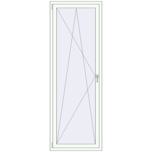 Buy Tilt-and-Turn 800x2300 mm REHAU ENERGY-SAVING SYNEGO MD BLACK_ULTI-MATT external