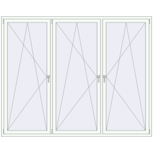 Buy Tilt-and-Turn 2500x2000 mm KORSA ENERGY-SAVING REHAU SYNEGO MD