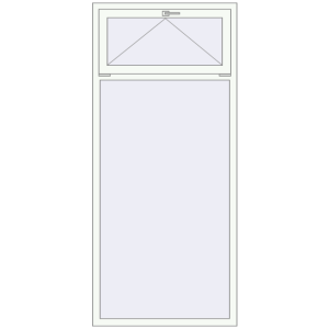 Buy Tilt-and-Turn 985x2200 mm REHAU OPTIMUM EURO-DESIGN 70 RAL 9016 Traffic white two-sided
