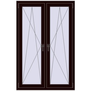 Zamów teraz Okna skrzydłowe 1005x1535 mm REHAU ENERGY-SAVING SYNEGO MD CHOCOLATE_BROWN dwustronny