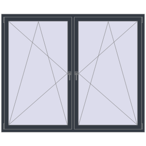 Buy Tilt-and-Turn 2000x1650 mm KORSA BRILLANT DESIGN