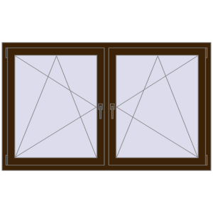 Zamów teraz Okna skrzydłowe 1680x1010 mm REHAU ENERGY-SAVING SYNEGO MD DARK_OAK dwustronny