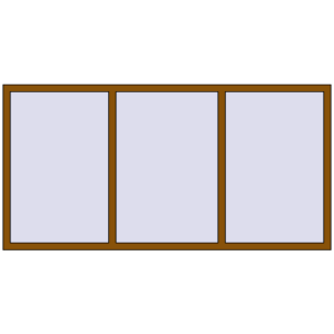 Buy Tilt-and-Turn 2320x1170 mm REHAU OPTIMUM EURO-DESIGN 70 GOLDEN OAK two-sided