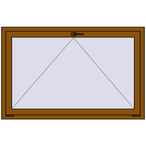 Buy Tilt-and-Turn 1400x900 mm REHAU OPTIMUM EURO-DESIGN 70 GOLDEN OAK two-sided