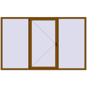 Zamów teraz Okna skrzydłowe 2750x1700 mm EPSILON OPTIMA GOLDEN OAK dwustronny