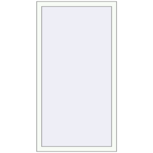 Buy Tilt-and-Turn 800x1500 mm REHAU OPTIMUM EURO-DESIGN 70 RAL 9016 Traffic white two-sided