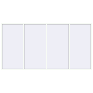 Zamów teraz Okna skrzydłowe 2900x1500 mm KORSA BRILLANT DESIGN RAL 9016 Traffic white dwustronny