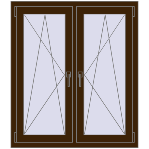 Zamów teraz Okna skrzydłowe 1020x1160 mm REHAU ENERGY-SAVING SYNEGO MD DARK_OAK dwustronny