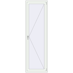 Buy Tilt-and-Turn 700x2300 mm REHAU BRILLANT DESIGN RAL 9016 Traffic white two-sided