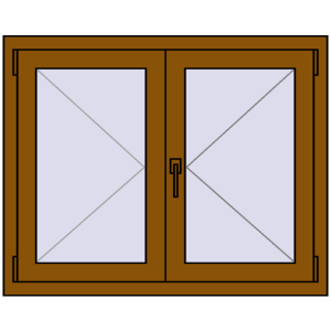 Buy Tilt-and-Turn 1000x800 mm REHAU OPTIMUM EURO-DESIGN 70 GOLDEN OAK two-sided