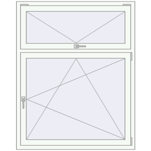 Buy Tilt-and-Turn 1200x1500 mm REHAU BRILLANT DESIGN RAL 9016 Traffic white two-sided