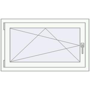 Buy Tilt-and-Turn 995x600 mm REHAU OPTIMUM EURO-DESIGN 70 RAL 9016 Traffic white two-sided