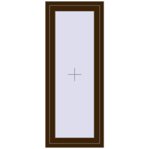 Buy Tilt-and-Turn 600x1500 mm REHAU BRILLANT DESIGN DARK_OAK two-sided