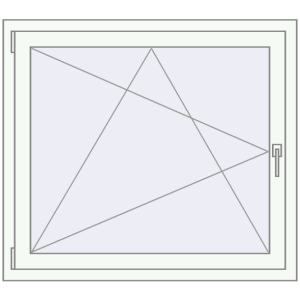 Buy Tilt-and-Turn 1100x950 mm REHAU ENERGY-SAVING SYNEGO MD RAL 9016 Traffic white two-sided