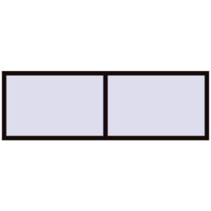 Buy Tilt-and-Turn 2400x800 mm REHAU OPTIMUM EURO-DESIGN 70 BLACK_BROWN two-sided