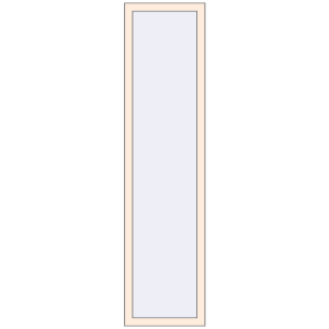 Buy Tilt-and-Turn 500x2000 mm REHAU OPTIMUM EURO-DESIGN 70 CREAME_WHITE_50L-2 two-sided