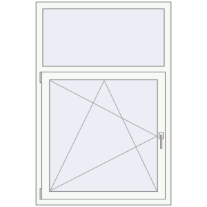 Buy Tilt-and-Turn 1000x1500 mm REHAU BRILLANT DESIGN RAL 9016 Traffic white two-sided