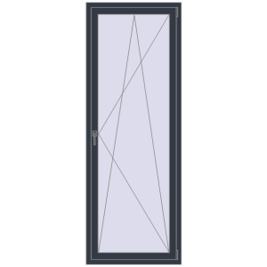 Buy Tilt-and-Turn 800x2200 mm REHAU OPTIMUM EURO-DESIGN 70 ANTHRACITE_GREY_STRUKTURAL two-sided
